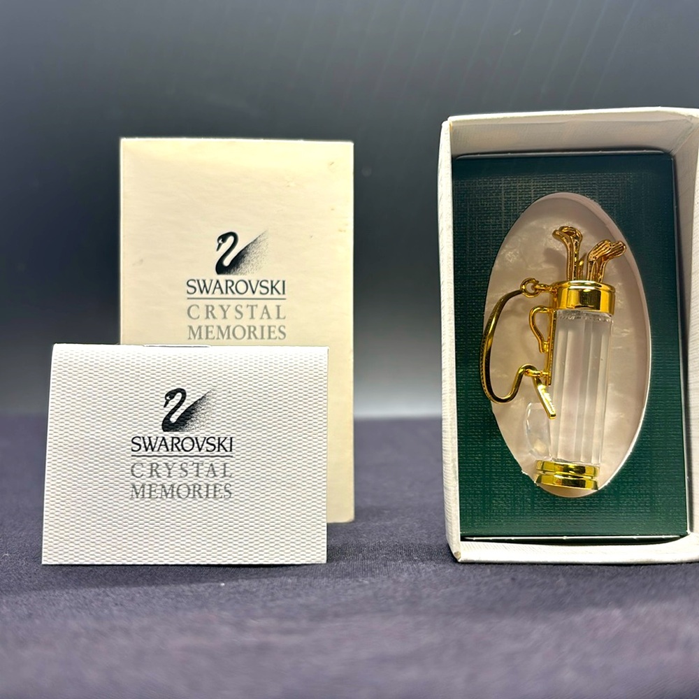 Swarovski Figurine Crystal Memories -  Golf Bag& Clubs #171200